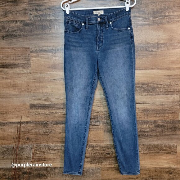 Madewell Jeans 28 Skinny 9" Mid Rise Millis Wash MA940 Tummy Control Stretch - Picture 1 of 13